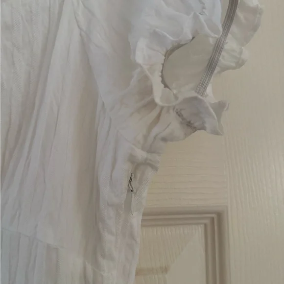 White Ruffled Dress - Picture 4 of 5
